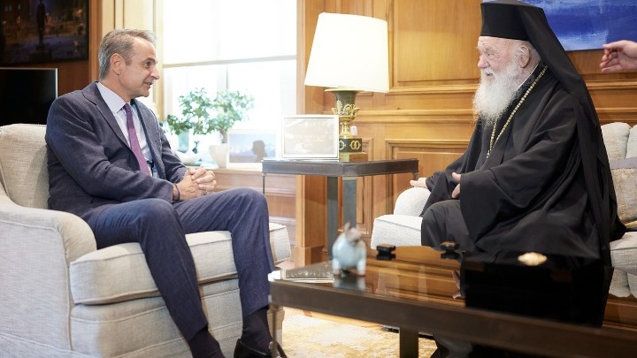Συνάντηση Μητσοτάκη - Αρχιεπισκόπου: Επιβεβαίωση συνεργασίας