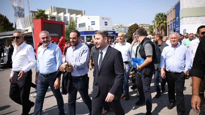 Περιοδεία του Νίκου Ανδρουλάκη στην 89η ΔΕΘ