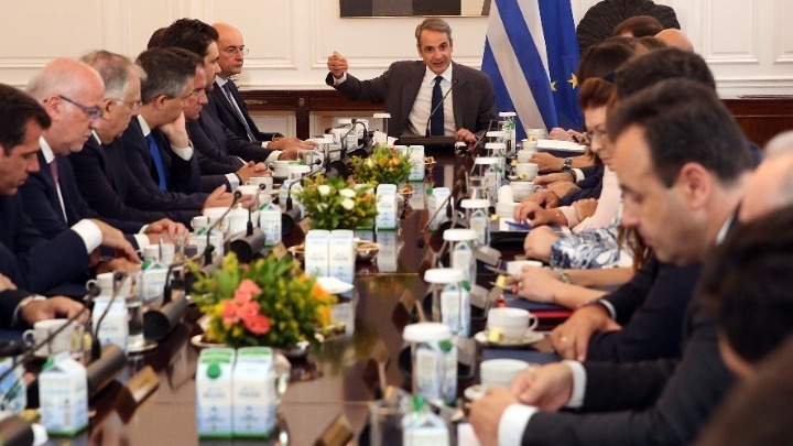Συνεδρίαση Κυβερνητικού Συμβουλίου Εθνικής Ασφάλειας με τον Κυριάκο Μητσοτάκη