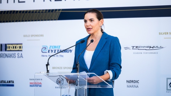 Η υπουργός Τουρισμού Όλγα Κεφαλογιάννη επισημαίνει τη σημασία του θαλάσσιου τουρισμού στην Ελλάδα