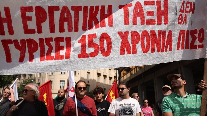 Μαζική συμμετοχή στο συλλαλητήριο της ΓΣΕΕ ενάντια στο νέο εργασιακό νομοσχέδιο