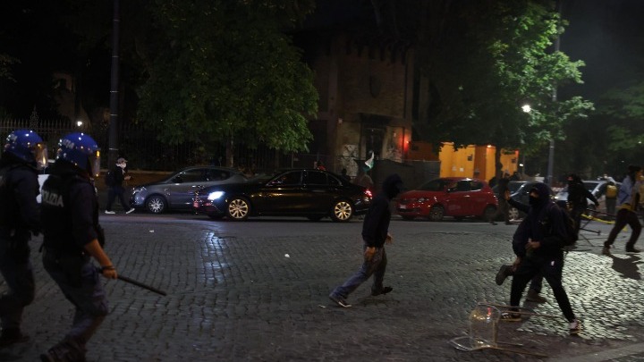 Επεισόδια στη Ρώμη μετά τη διαδήλωση για τον παλαιστινιακό λαό