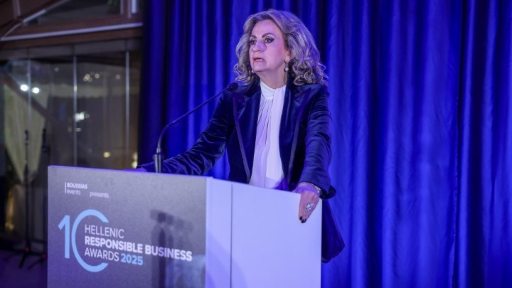 Η Σοφία Κουνενάκη-Εφραίμογλου ανοίγει την τελετή απονομής των Hellenic Responsible Business Awards 2025