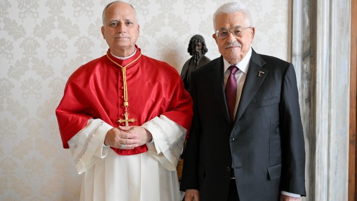 Συνάντηση Πάπα Λέων ΙΔ' με Πρόεδρο Παλαιστινιακής Αρχής στο Βατικανό